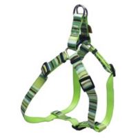 Harness strap width, stripes 2x34-46cm green