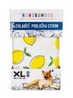 HUHUBAMBOO chladící podložka citrón 110x70cm XL