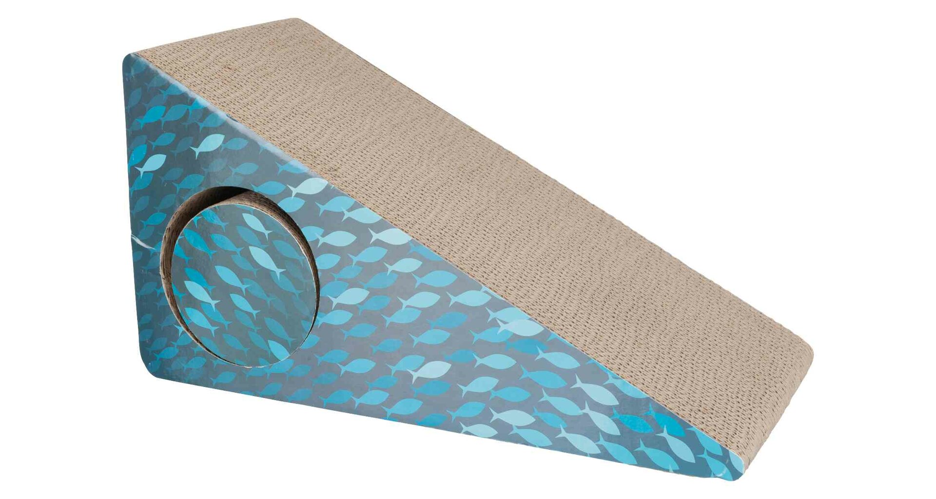 Trixie Scraping ramp with pull-out roller turquoise 48cm