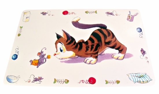 Trixie dish pad with kitten and mouse 44x28cm