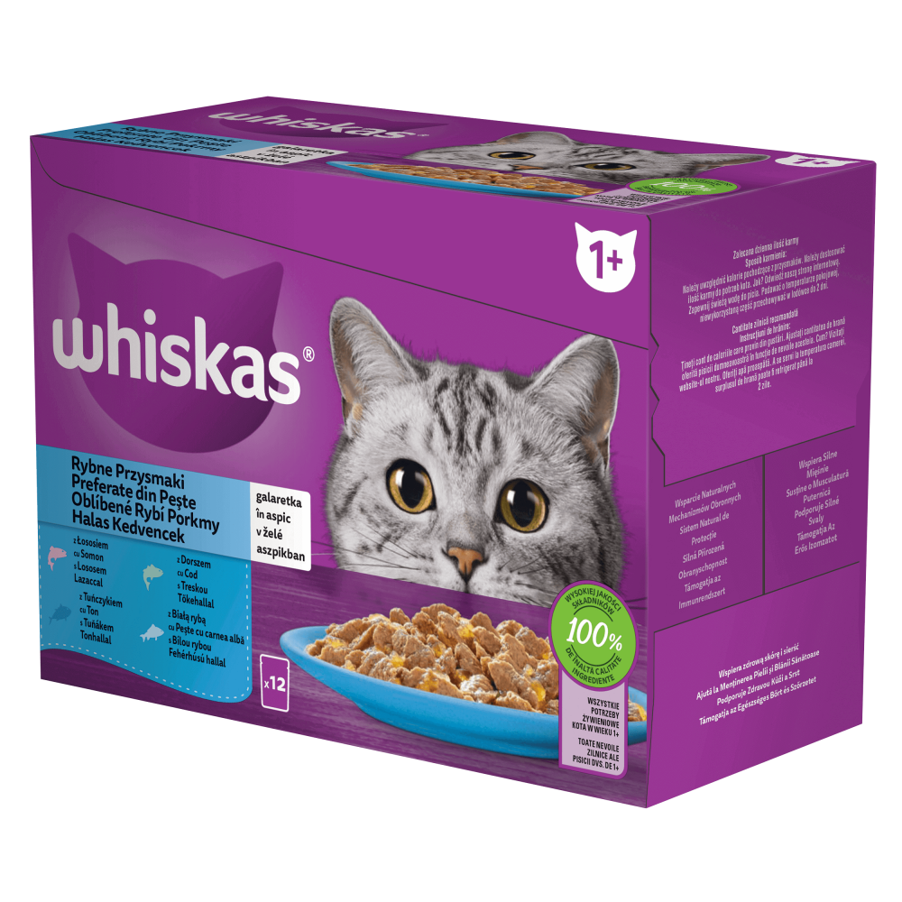 Whiskas Core fish selection in jelly 12x85g