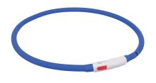 Trixie Flash USB luminous collar XS-XL 70cm/10 mm blue