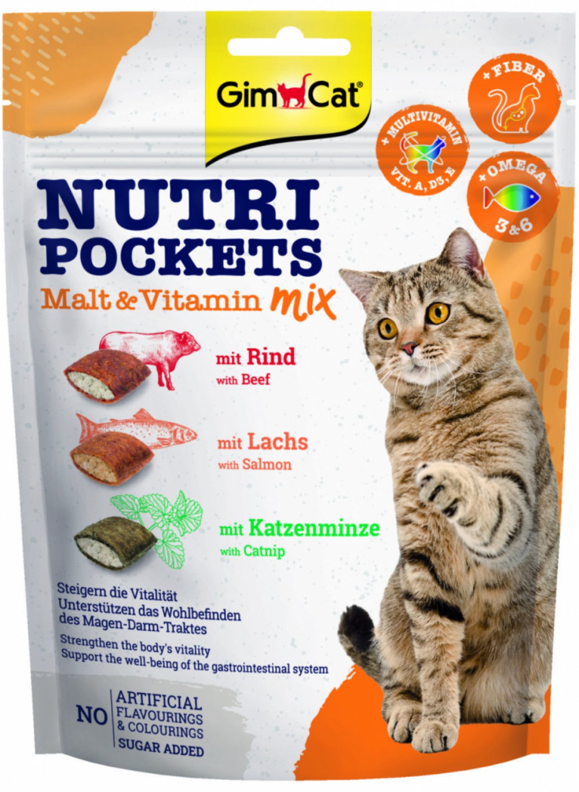 GimCat Nutri Pockets malt & vitamin mix 150g