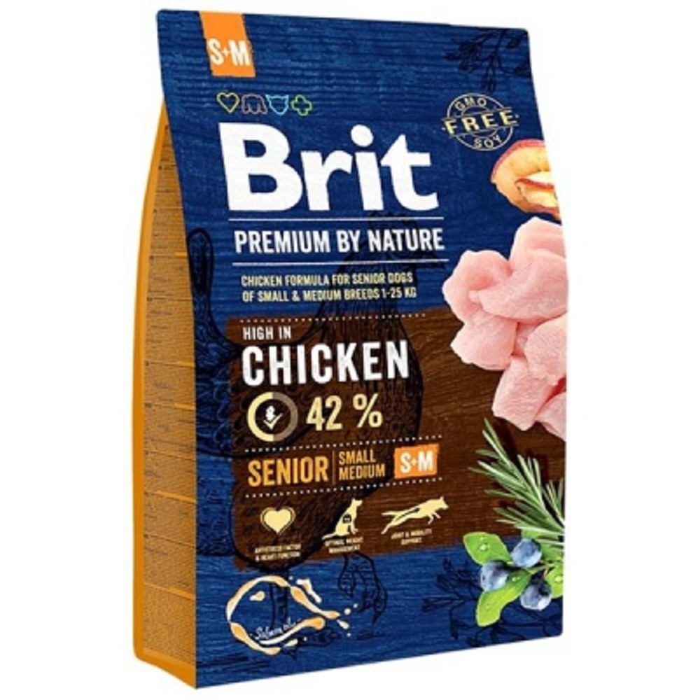 Brit 3kg premium Nature Senior S / M