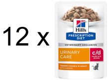 Hill&#39;s Prescription Diet c/d Multicare Stress Urinary Care kuřecí 12x85g