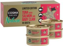 Cosma Nature Christmas edition Tuna with salmon and baby shells 4x50g