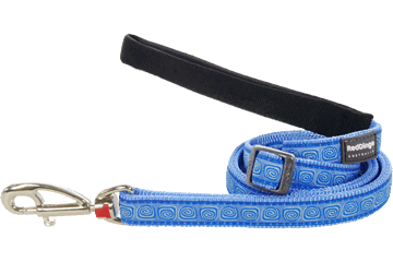 Red Dingo leash pattern hypno blue, 25mm, 1-1,8m