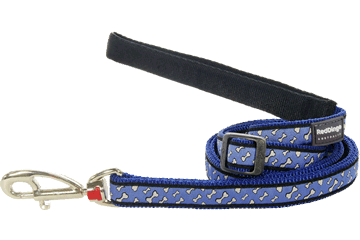 Red Dingo leash pattern cubes blue, 18mm, 1-1,8m