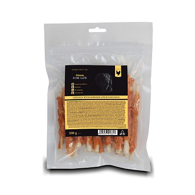Fitmin For Life Chicken meat on buffalo sticks delicacy for dogs 200g