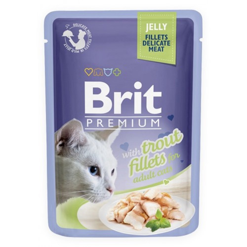 Brit Premium Cat Trout Fillets & Jelly 85g