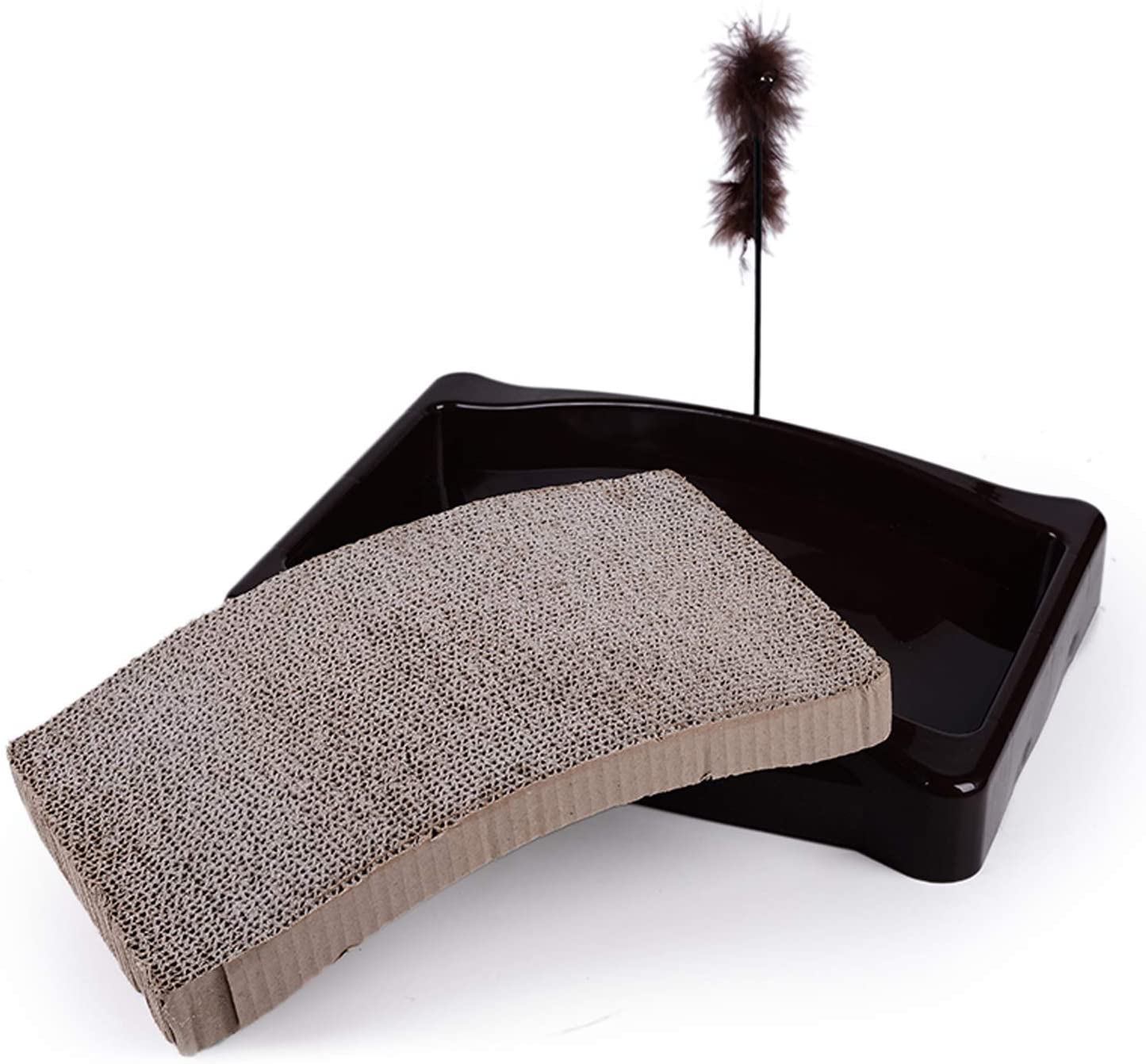 Scratching board for cats with a catnip 44x34cm