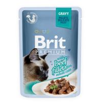 Brit Premium Cat Beef Fillets &amp; Gravy 85g