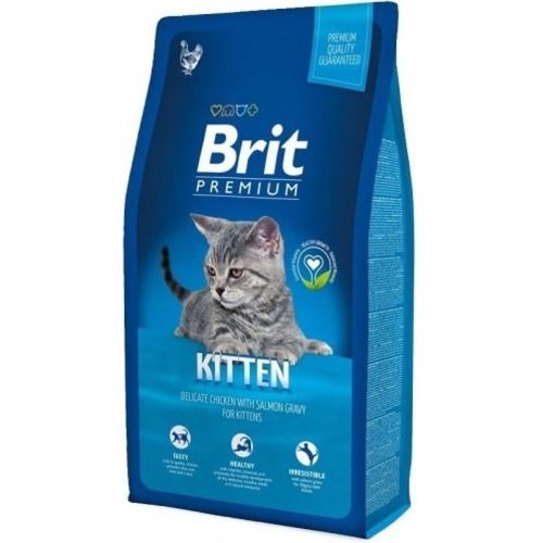 Brit Premium Kitten kuře & lososová omáčka 0,3kg