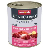Animonda GranCarno Sensitiv Adult hovězí s bramborami 800g