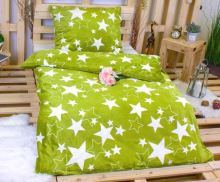 Mikroplyšové povlečení Hvězdy zelené