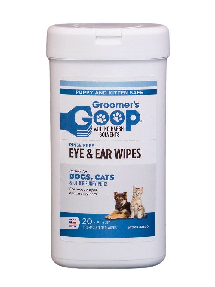 Groomer's Goop Ear and Eye Wipes ubrousky na oči a uši 20ks