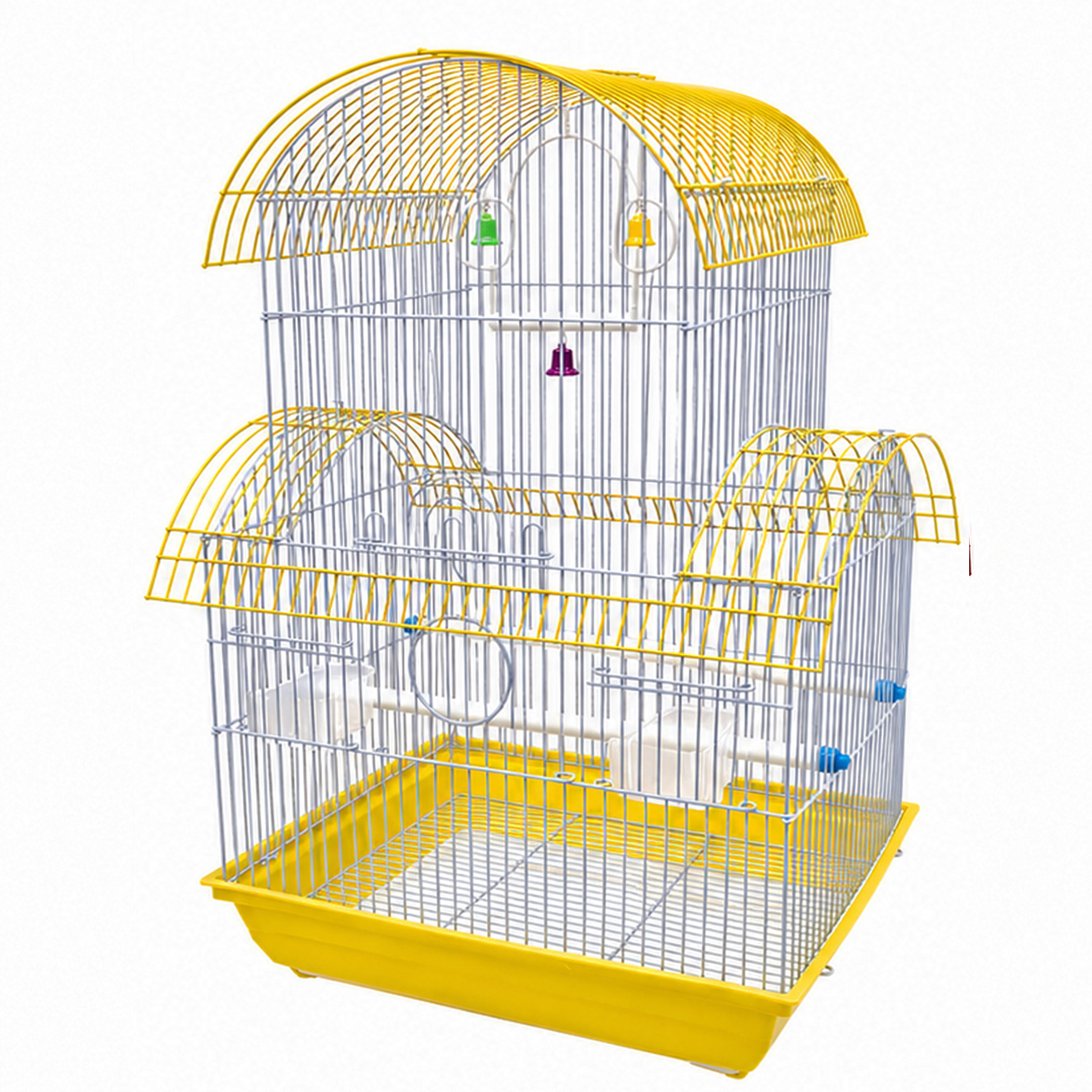 Cage with a swing medium yellow
