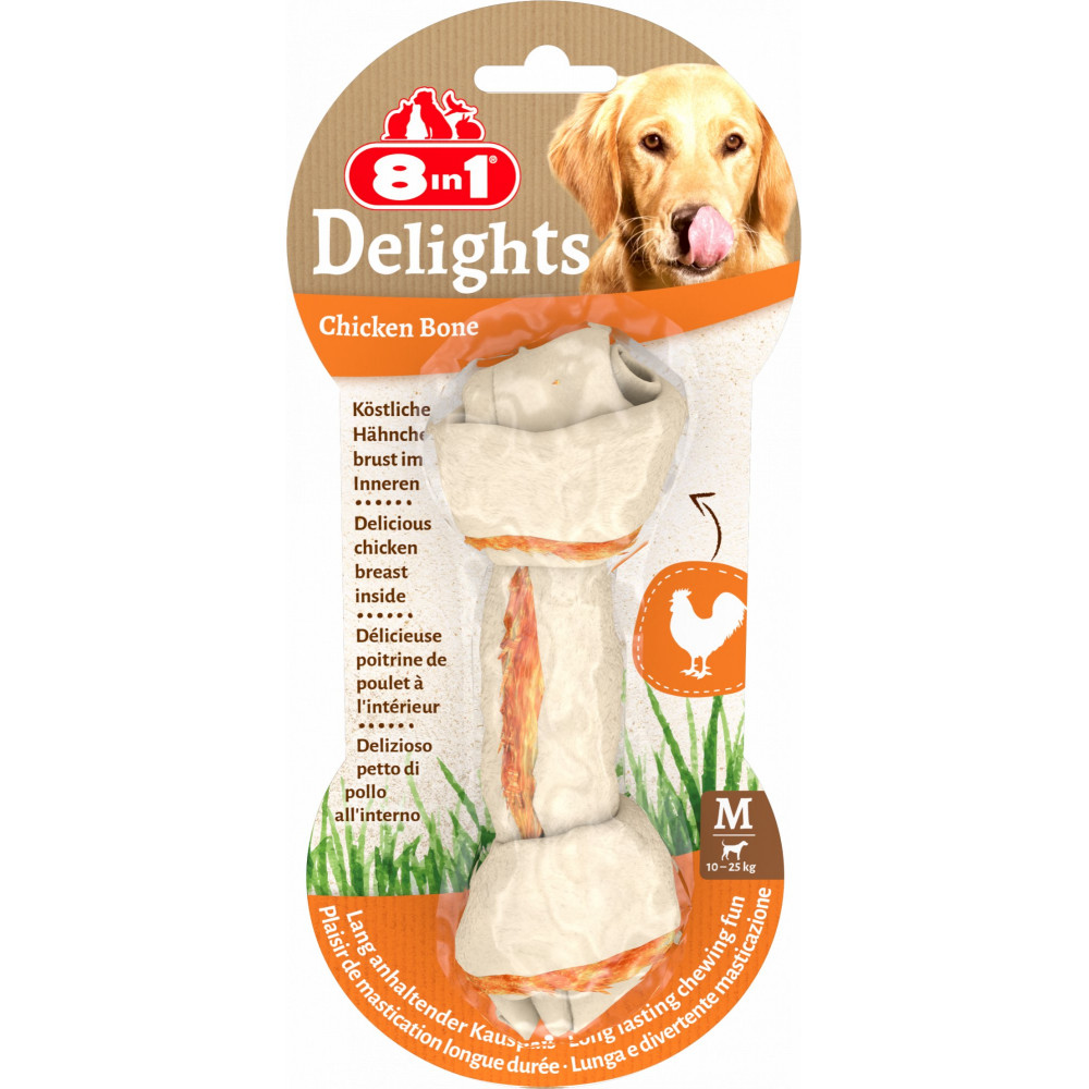 8 in 1 Delights bone with chicken M