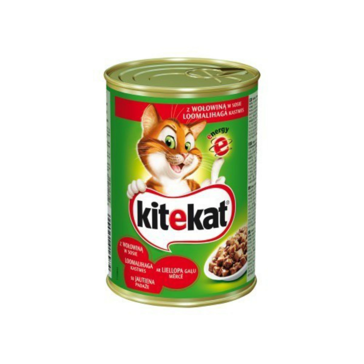 Kitekat canned beef 400g