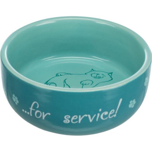 Trixie ceramic bowl with a lying cat 300ml/11cm