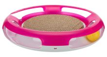 Cat toy circle with a ball and scratching cardboard 37cm