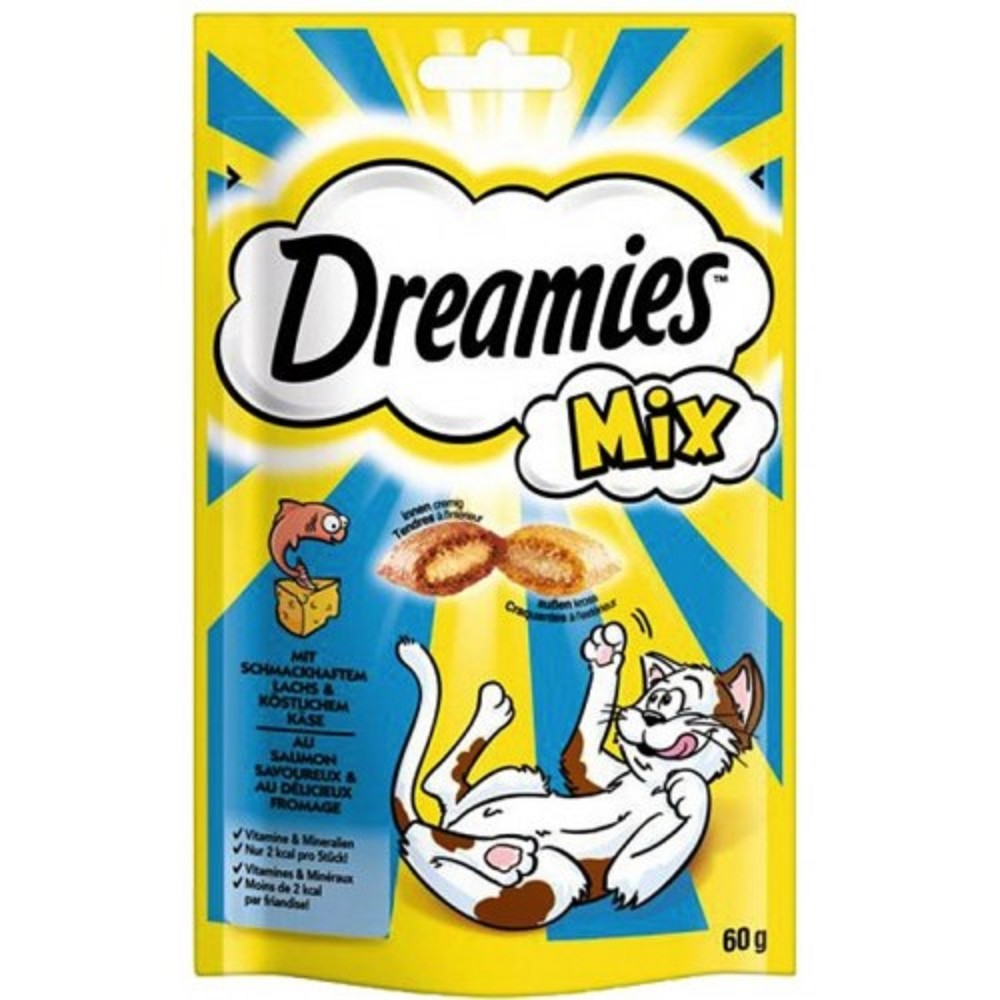Dreamies cat with salmon and cheese 60g mix