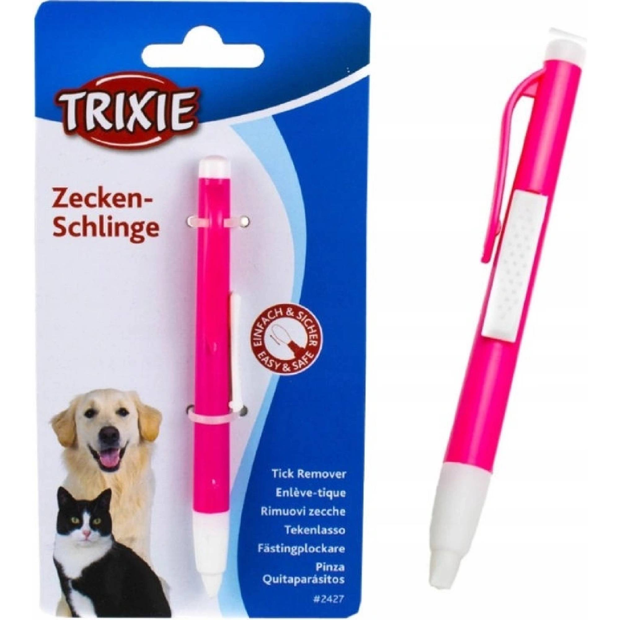 Trixie Vytahovač na klíšťata plastový s výsuvným očkem 11 cm