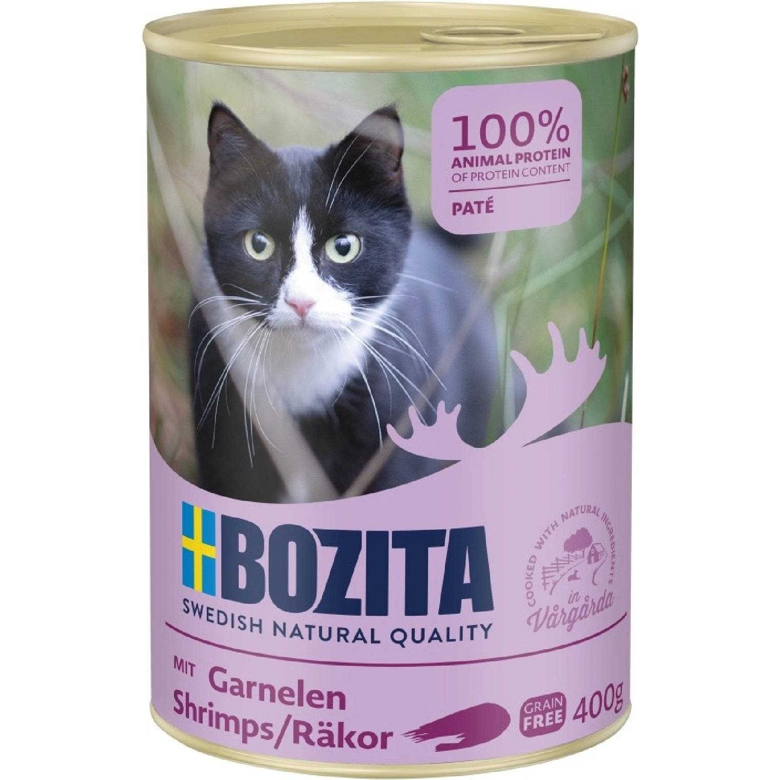 Bozita Cat pate with shrimps 400g