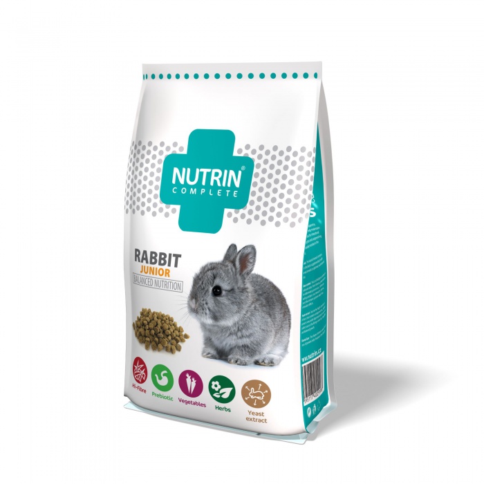 Kompletní extrudované krmivo NUTRIN pro mladé králíky. 400 g.
