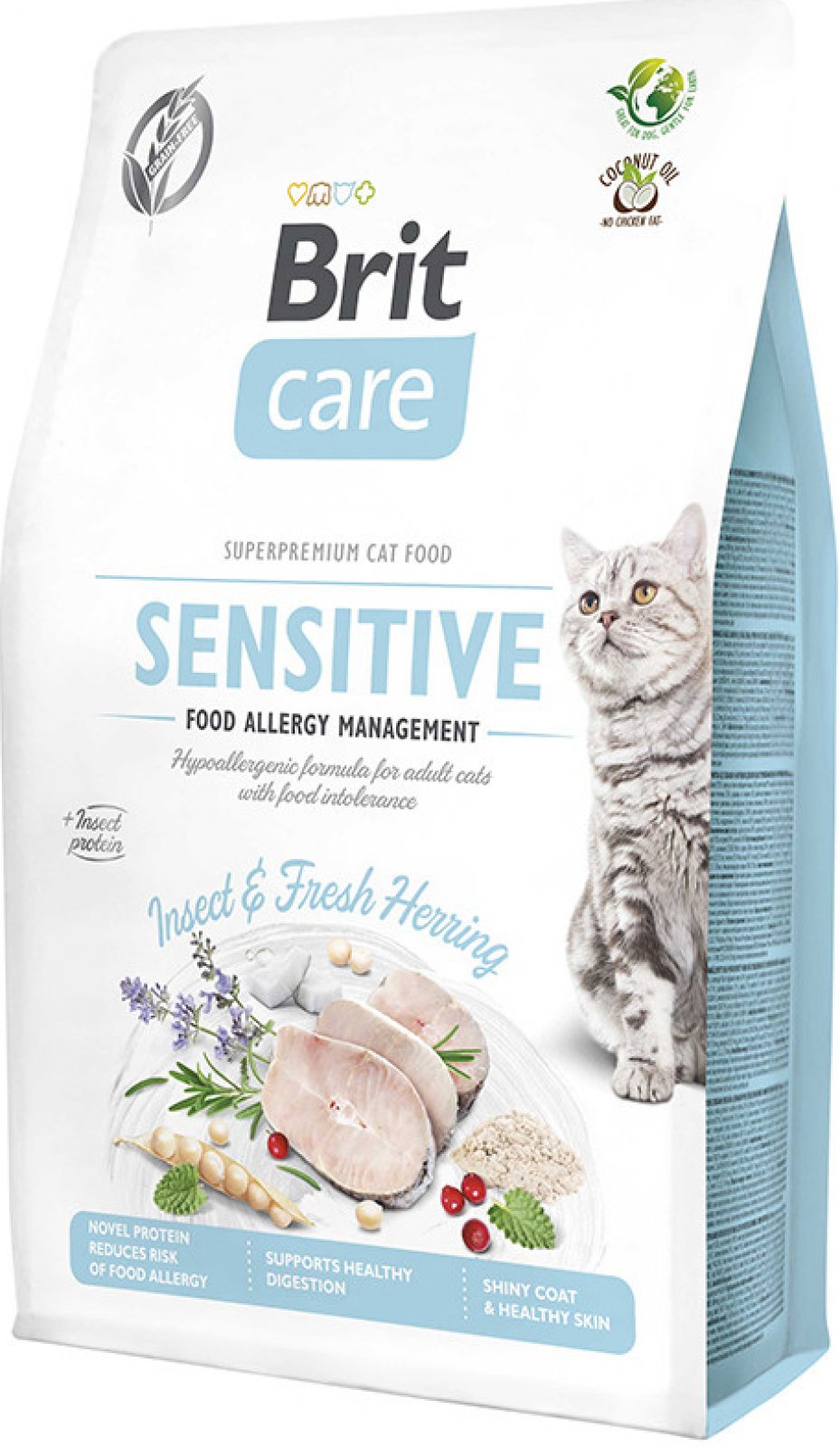 Brit Care Cat Grain Free Insect. Food Allergy Management 2kg