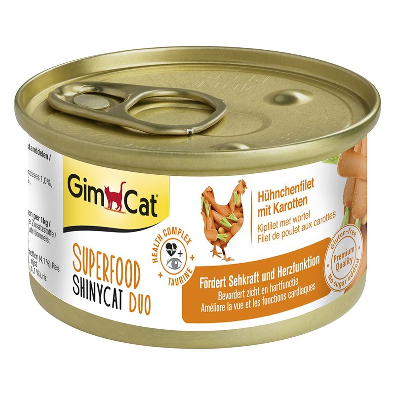 GimCat ShinyCat chicken with carrots in juice 70g Expiration 6/24/2024!!!