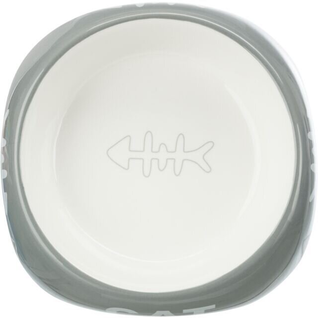 Keramická miska 200ml/13cm - CAT + rybí kostra (5)