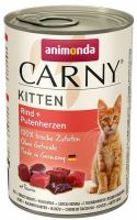 Animonda Carny Kitten hovězí &amp; krůtí srdíčka 400g