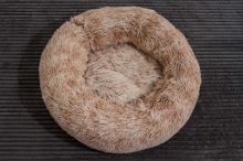 Rajen Komfy round cat bed, light brown 50cm
