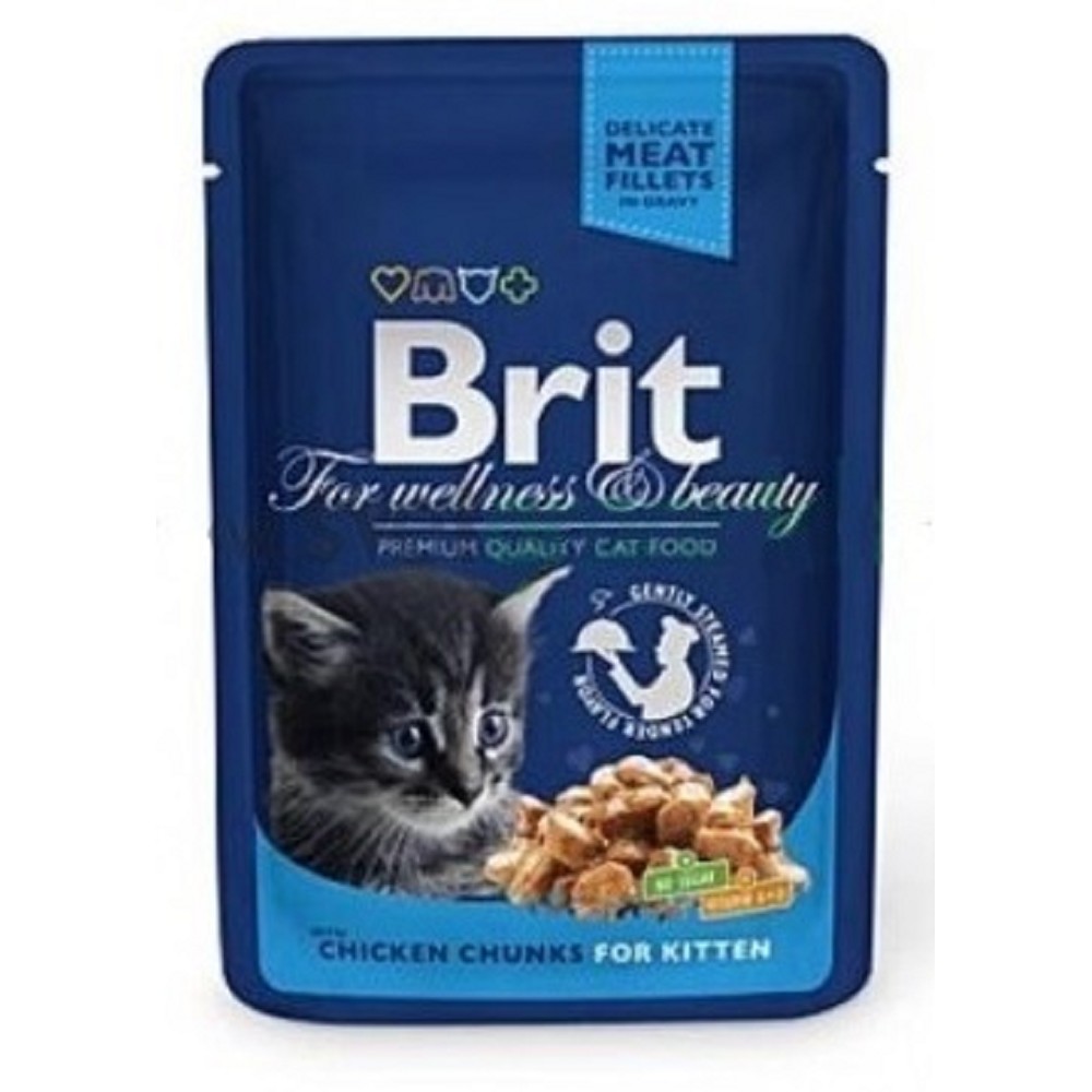 Brit Premium Kitten Chicken Fillets & Gravy 100g