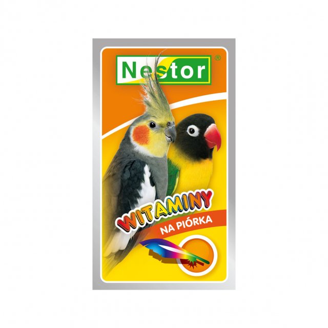 Nestor vitamíny na vzhled peří pro střední papoušky 20g