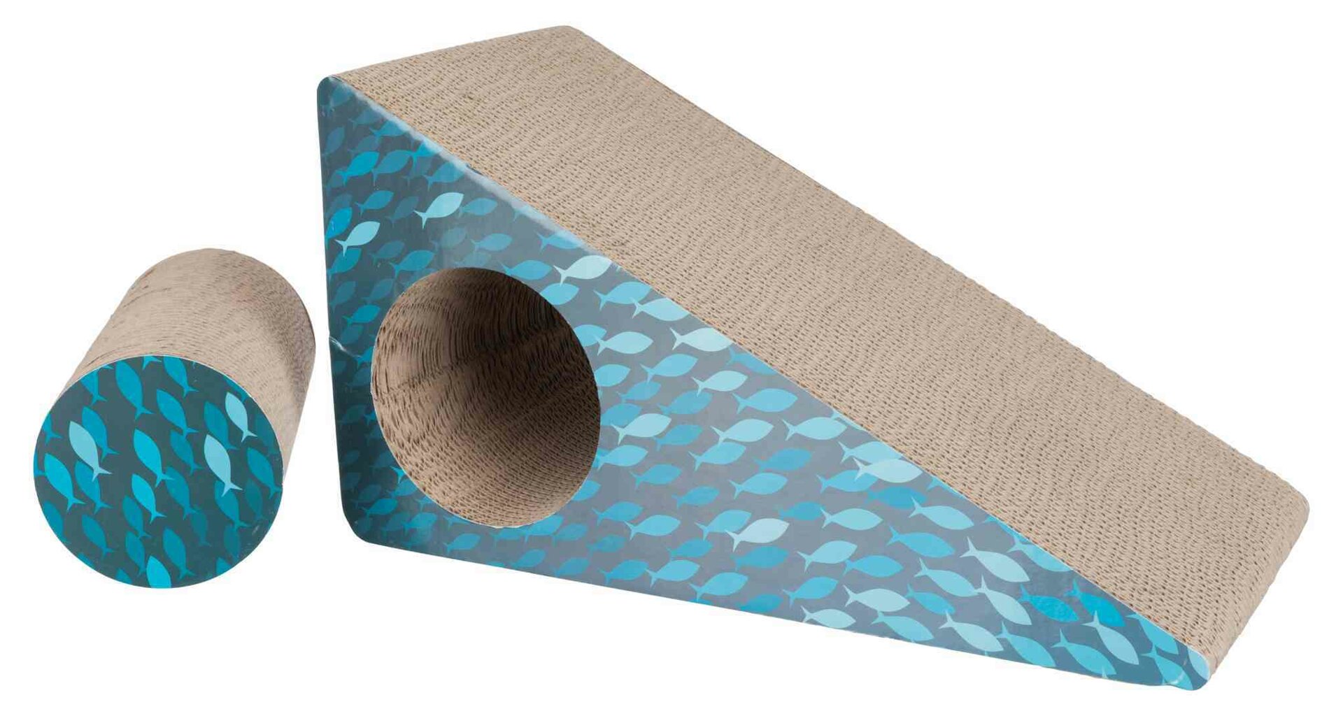 Trixie Scraping ramp with pull-out roller turquoise 48cm