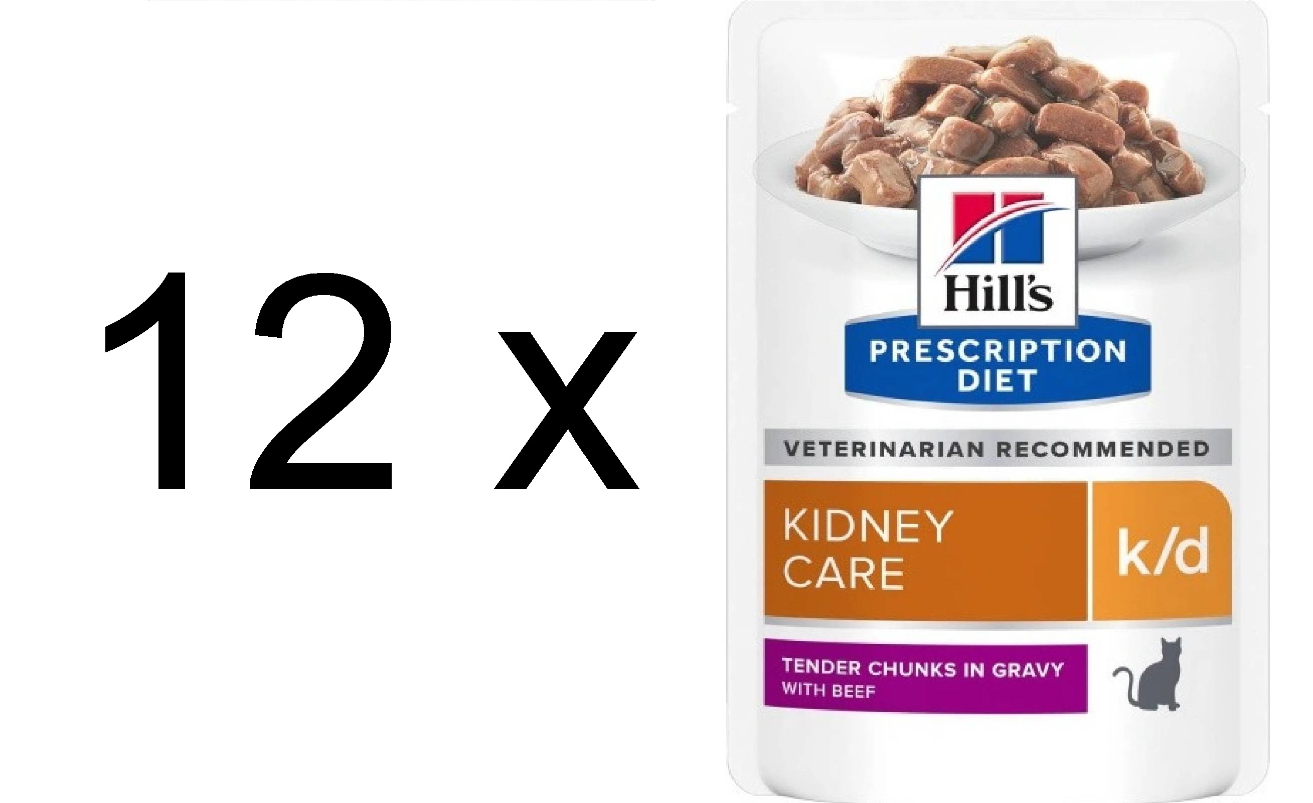 Hill's Prescription Diet K/D Hovězí 12x85g