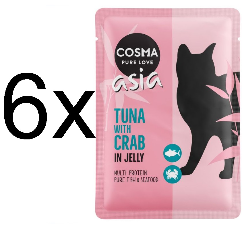 Cosma Asia tuňák & krabí maso 6x100g