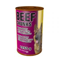 Delikan Dog Adult Beef Chunks 1250g