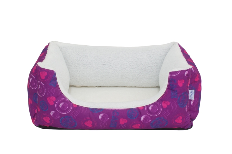 Rajen dog bed lined with plush 64x40cm, theme P-05/K-10