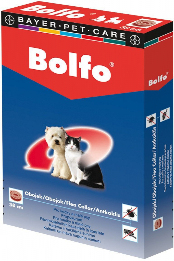 Bayer Bolfo antiparasitic collar for small dogs and cats 38cm