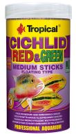 Tropical Cichlid Red &amp; Green Medium Sticks 1000ml (360g)