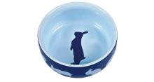Trixie ceramic bowl with a silhouette of a rabbit 250 ml, 11 cm
