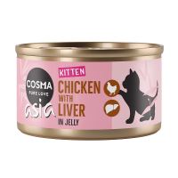 Cosma Thai/Asia kitten chicken with liver in jelly 85g
