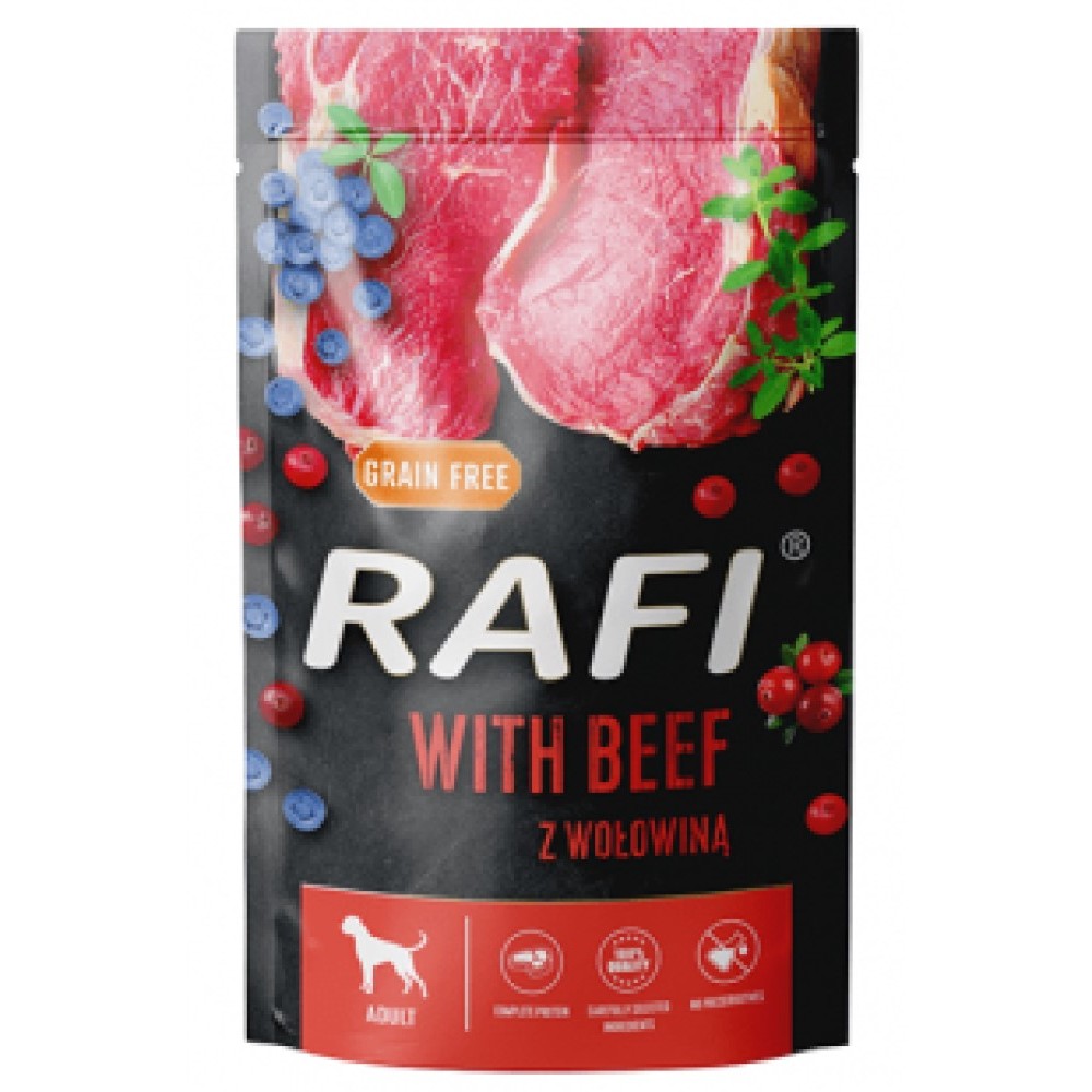 Rafi With Beef Grain Free dog 500g