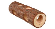 Wooden tunnel natural wood for rodents 6x20cm