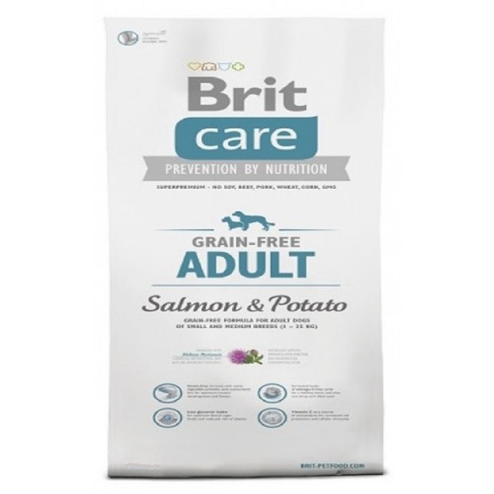 Brit Care Grain-Free Adult SB+MB Salmon & Potato 3kg