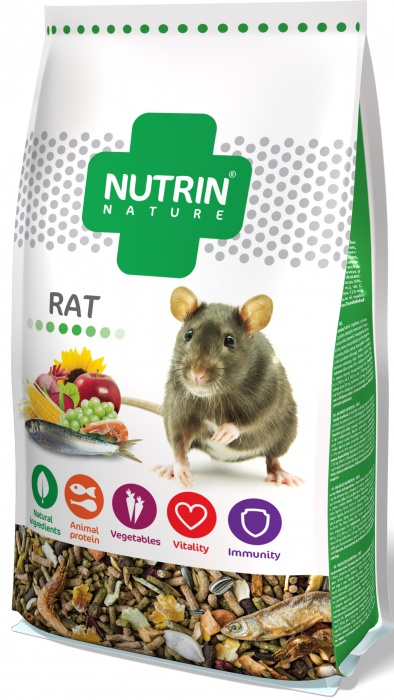 Kompletní krmivo NUTRIN pro potkany. 750 g.