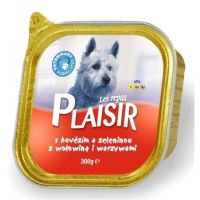 Plaisir dog beef and vegetables 300g
